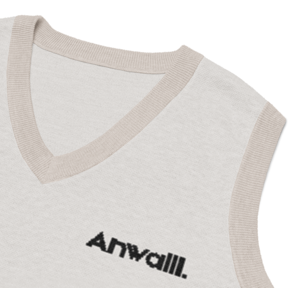 Anwalll. Knit V-neck vest
