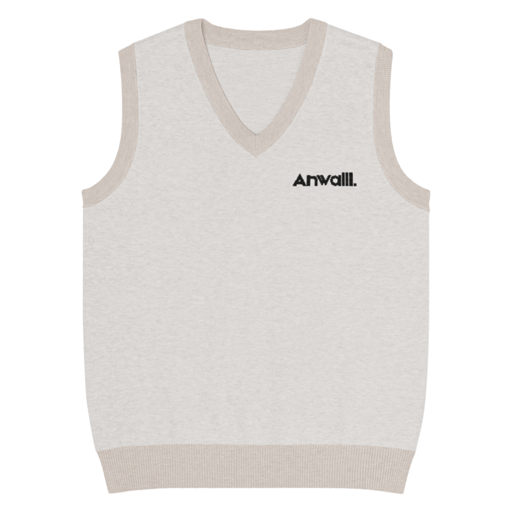 Anwalll. Knit V-neck vest