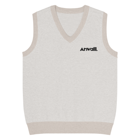 Anwalll. Knit V-neck vest